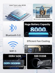 ACEMAGIC AX18 Laptop with Intel N150 Processor and 18.5" Display