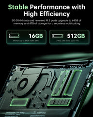 ACEMAGIC LX15 Pro AMD Ryzen™ 7 5700U/Intel® Core" i5-12600H Laptop