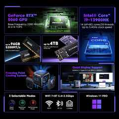 ACEMAGIC M1A PRO Intel® Core™ i9-13900HK With RTX5060 Mini PC
