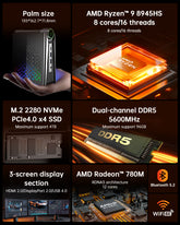 ACEMAGIC S3A AMD Ryzen™ 9 6900HX/ 8945HS Mini PC