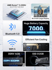 ACEMAGIC ‎AX18 PRO AMD Ryzen™ 3 4300U 18.5" Laptop