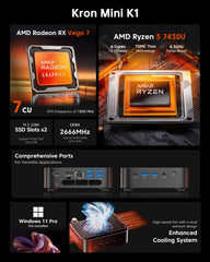 ACEMAGIC K1 AMD Ryzen™ 5 7430U Mini PC