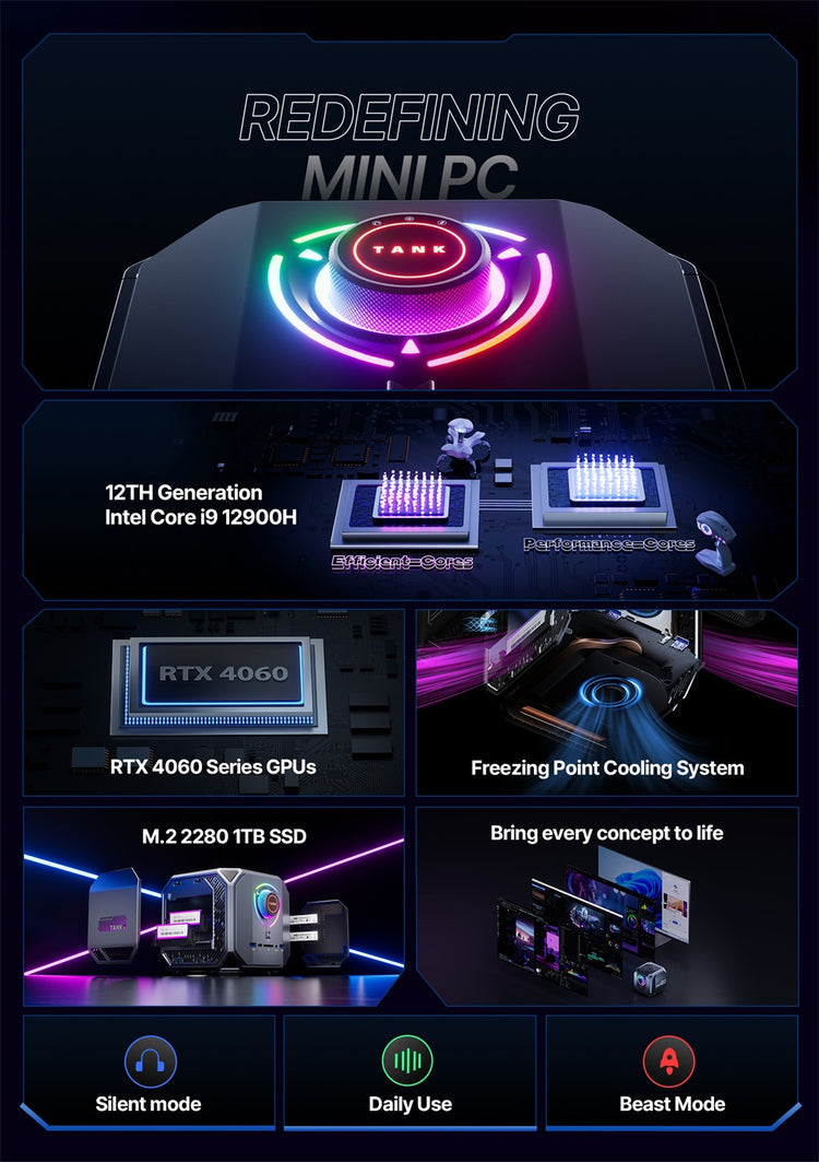 ACEMAGIC M1A TANK 03 Intel Core i9 Pro Mini PC | ACEMAGIC Gaming