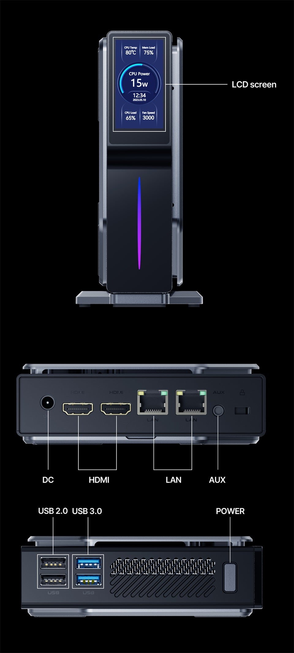 ACEMAGIC S1 Intel 12th Alder Lake N95/N97 Mini PC | ACEMAGIC Top